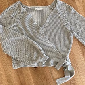 EUC wrap sweater from neuflora 100% cotton size small